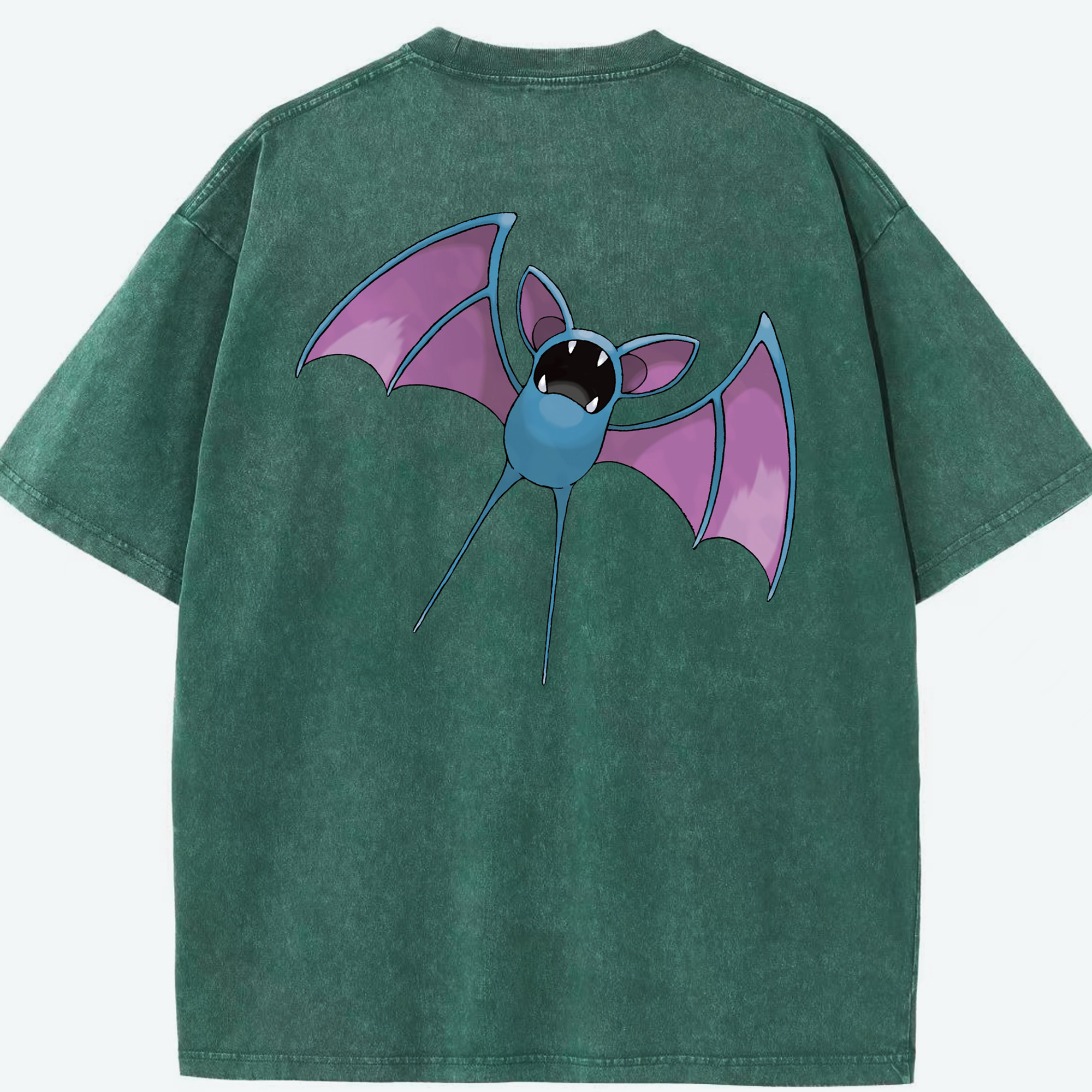 （画像用） ポケットモンスター Pokémon 綿100% ヴィンテージ風 半袖Tシャツ（背面プリント）